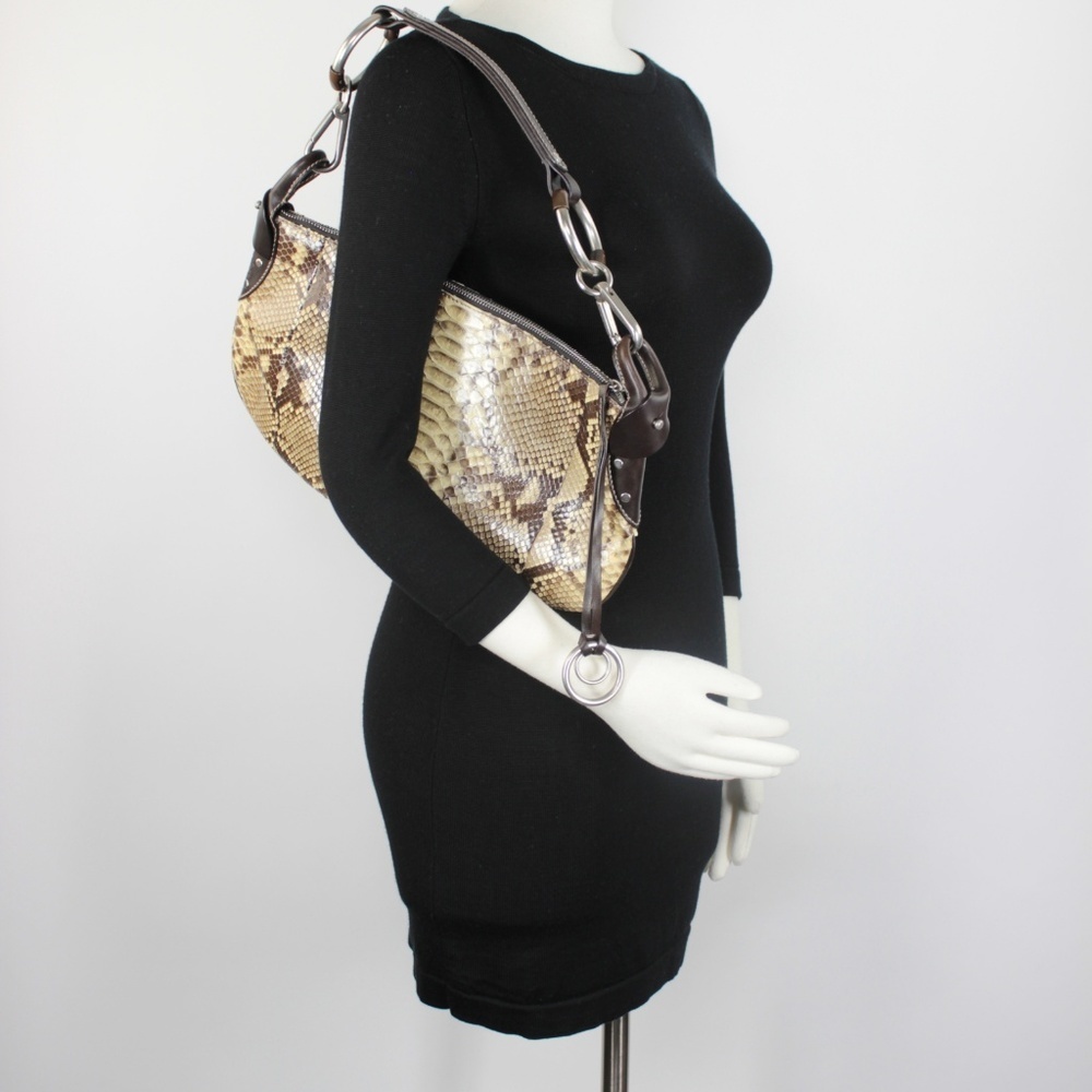 RARE Ruehl Limited Edition Python Snake Hobo Bag E - Picture 5 of 8